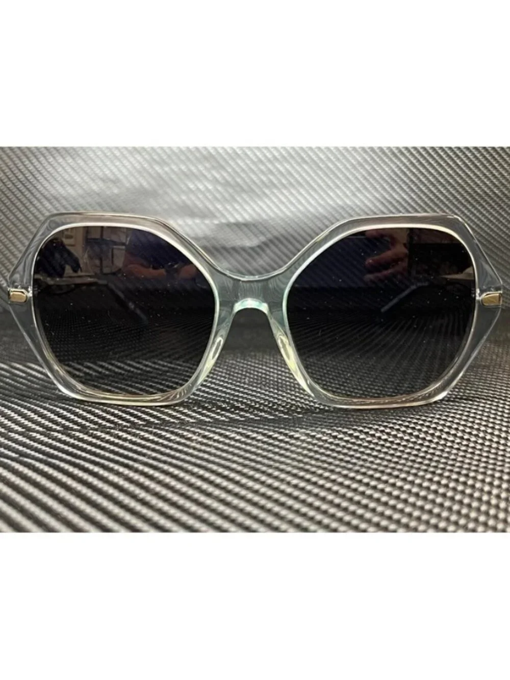 New Coach Women  Gradient Transparent Blue Sunglasses  57- 19- 140